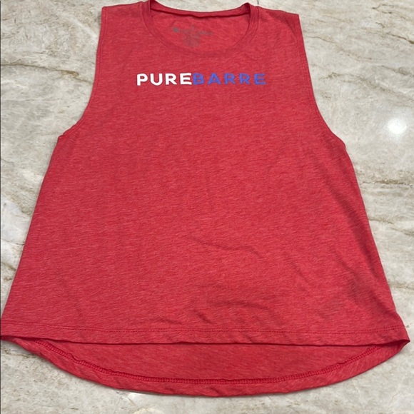 Pure Barre Tops - Pure Barre | Muscle Tank | Heathered Red | Medium